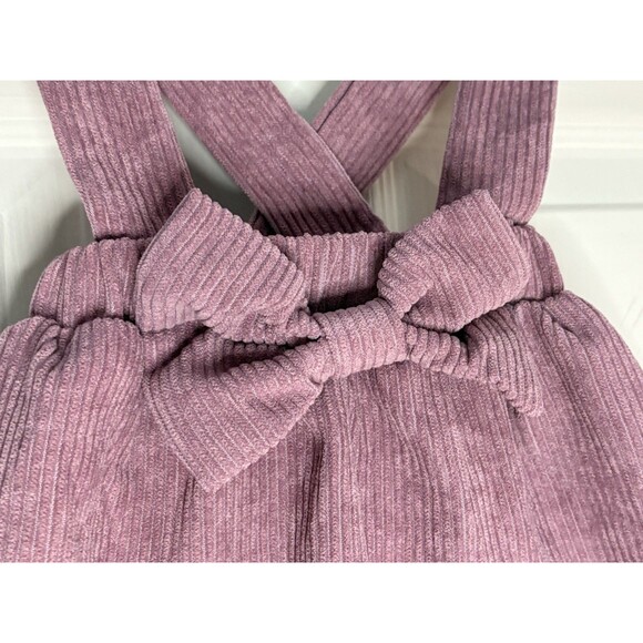SHEIN Baby Girl Jumper Skirt Corduroy In Pink With Bow Size 3 Months NWOT - Picture 4 of 6